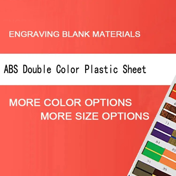 Paidu ABS Double Color Plastic Sheet 2 layer colors Engraving Blank Materials plastic board for advertising Signs Badges