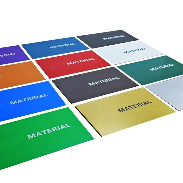 Paidu ABS Double Color Plastic Sheet 2 layer colors Engraving Blank Materials plastic board for advertising Signs Badges