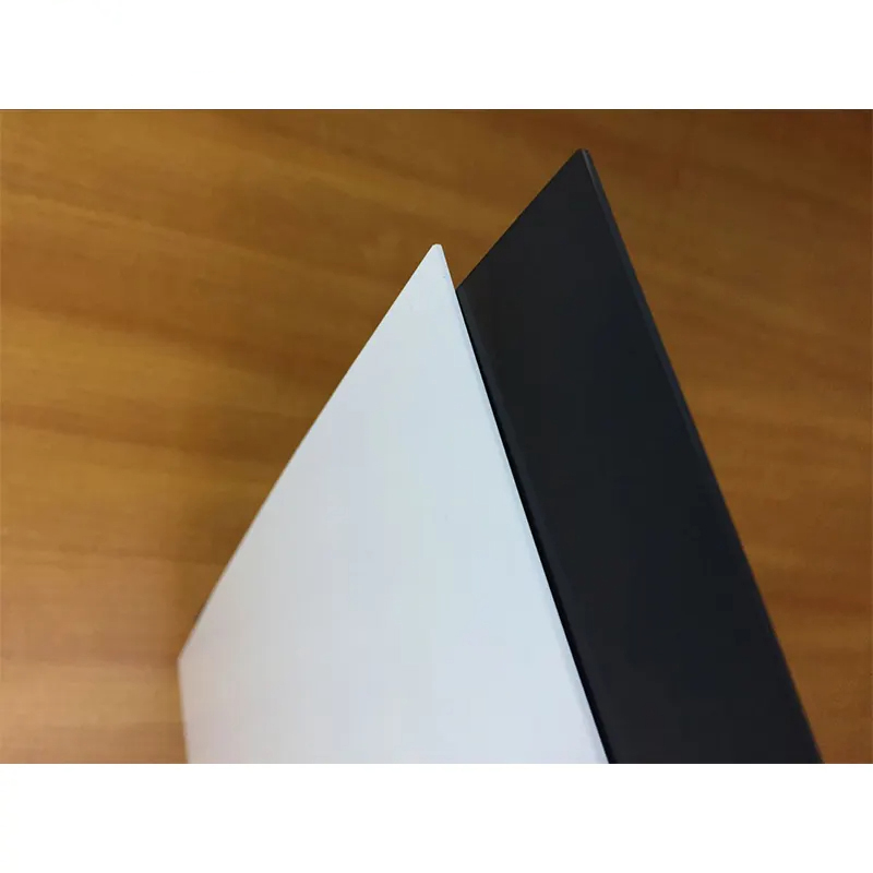 Paidu Custom size ABS Double color black /white sheet plastic board factory
