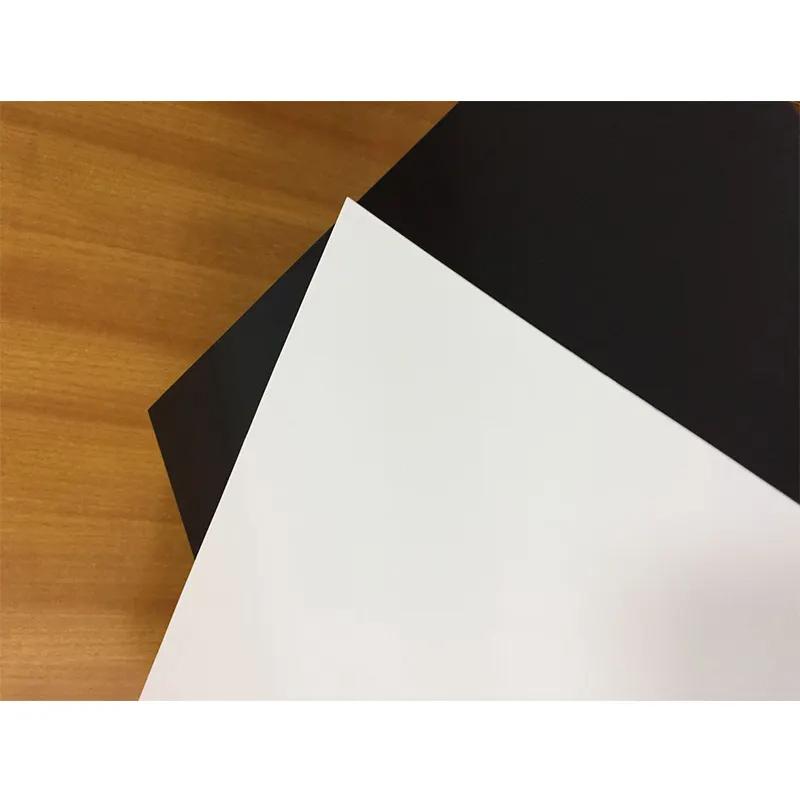 Paidu Custom size ABS Double color black /white sheet plastic board factory
