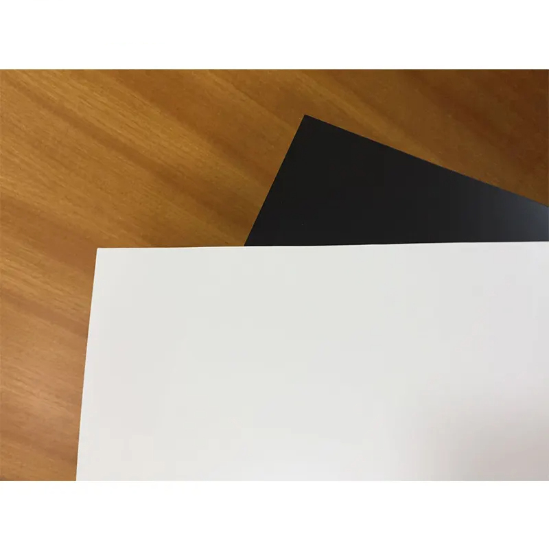 Paidu Custom size ABS Double color black /white sheet plastic board factory