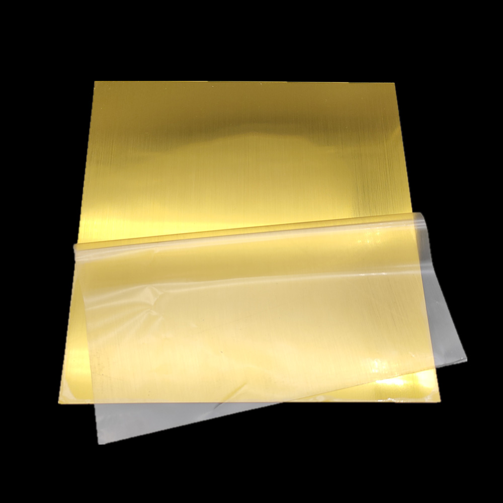 Paidu ABS sheets Gold color laser engraving plastic sheets Brushed mirror 1200x600 double colored