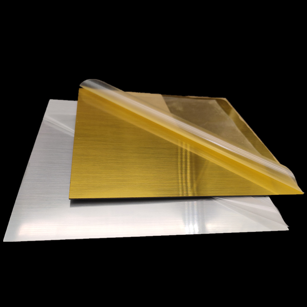 Paidu ABS sheets Gold color plastic sheets Brushed mirror factory