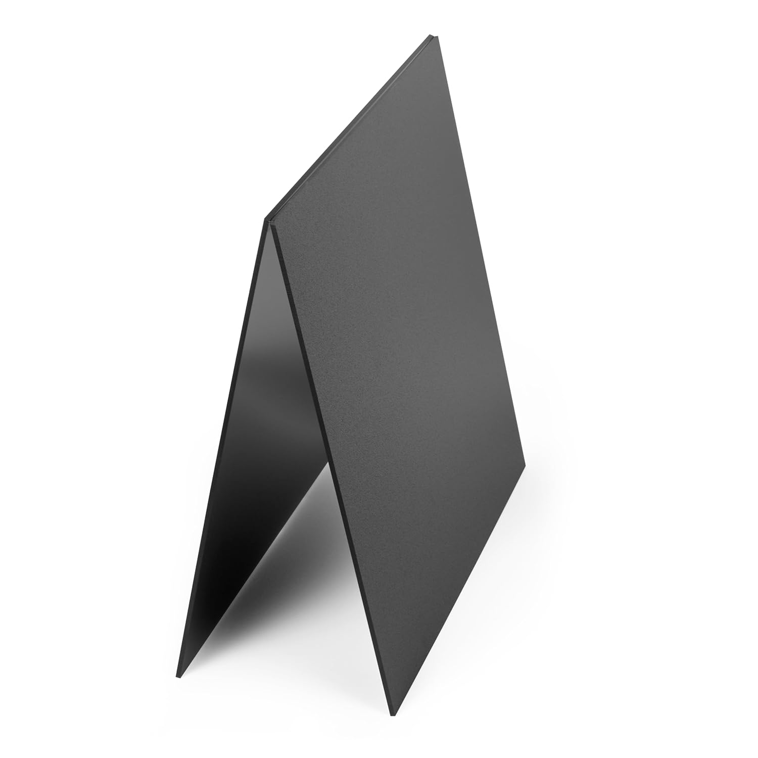 Paidu ABS Plastic Sheet 18" x 24" x 0.060" Thick Pack of 4 Black Moldable Thermoplastic Panel 1/16" Thick 1.5mm for Crafts DIY Projects - Textured & Smooth Finish