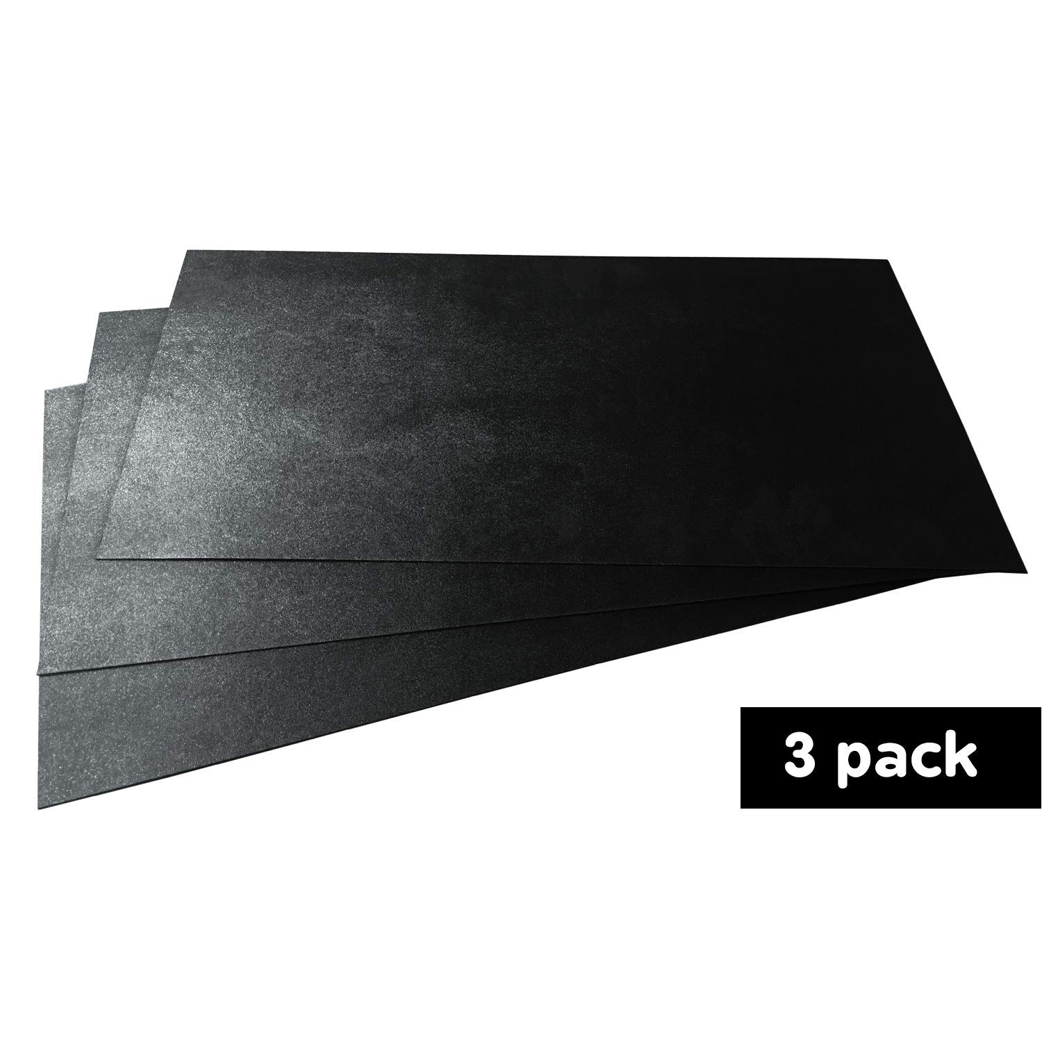 Paidu 3 Pack 12x24 ABS Plastic Sheet 1/16 Inch Thick Black Plastic Sheet Moldable Plastic Sheets Keel Guard Hard Plastic Sheet Thin Plastic Sheets for Crafts Plastic Board Plastic Repair