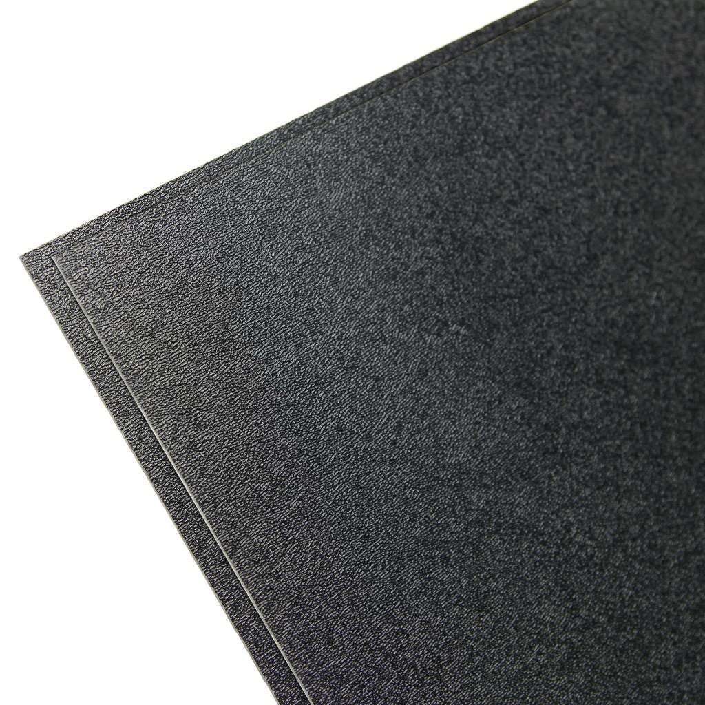 Paidu ABS Textured Plastic Sheet 1/8" (0.125") 12" x 24" Black Plastic